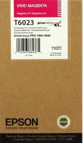 Epson Stylus Pro 7880 9880 Vivid Magenta UltraChrome K3 Ink Cartridge (110 ml)