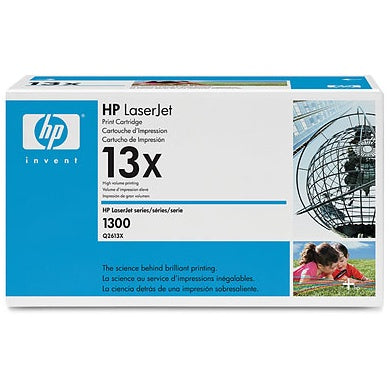 HP 13X (Q2613X) Black Original LaserJet Toner Cartridge (4000 Yield)