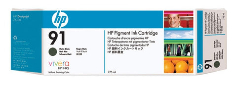 HP 91 (C9464A) Matte Black Original Pigment Ink Cartridge (775 ml)