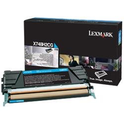 Lexmark High Yield Cyan Toner Cartridge (10000 Yield) (For Use in Model X748)