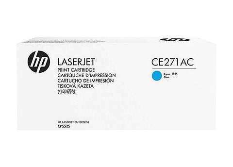 HP 650A (CE271AC) Cyan Original LaserJet Toner Cartridge (15000 Yield)