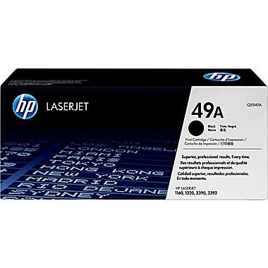 HP 49A (Q5949A) LaserJet 1160 1320 3390 Black Original LaserJet Toner Cartridge (2500 Yield)