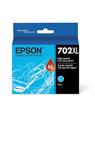 Epson Corporation Epson T702XL, Cyan Ink Cartridge, High-capacity