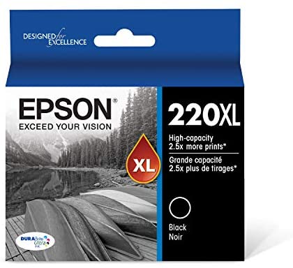 Epson 220XL, Black Ink Cartridge, High Capacity