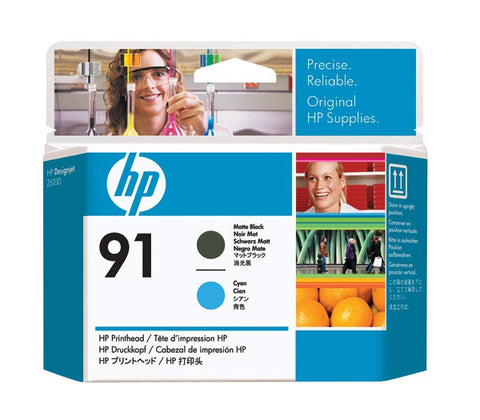 HP 91 (C9460A) Matte Black/Cyan Printhead