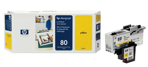HP 80 (C4823A) Yellow Printhead/Printhead Cleaner
