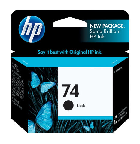 HP 74 (CB335WN) Black Original Ink Cartridge (200 Yield)