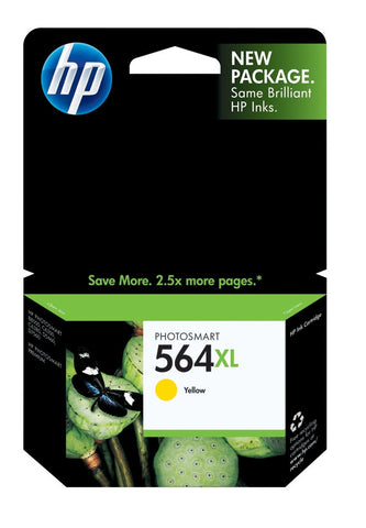 HP 564XL (CB325WN) High Yield Yellow Original Ink Cartridge (750 Yield)