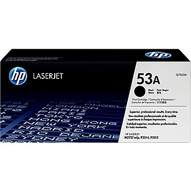 HP 53A (Q7553A) LaserJet M2727 MFP P2014 P2015 Black Original LaserJet Toner Cartridge (3000 Yield)