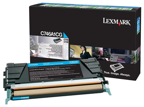 Lexmark Cyan Return Program Toner Cartridge (7000 Yield)
