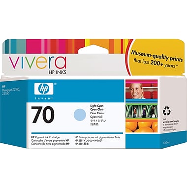 HP  70 LIGHT CYAN 130 ML INK CARTRIDGE USE IN SELECTED  DESIGNJ