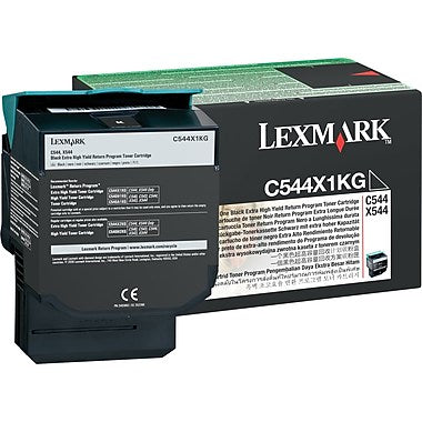 Lexmark C544 X544 Extra High Yield Black Return Program Toner Cartridge (6000 Yield)