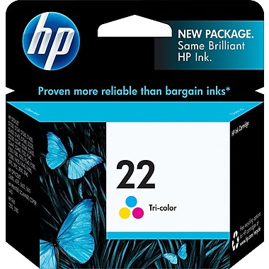 HP 22 (C9352AN) Tri-Color Original Ink Cartridge (165 Yield)