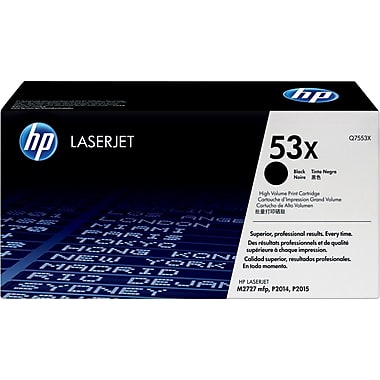 HP 53X (Q7553X) LaserJet M2727 MFP P2014 P2015 High Yield Black Original LaserJet Toner Cartridge (7000 Yield)