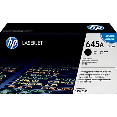 HP 645A (C9730A) Color LaserJet 5500 5550 Black Original LaserJet Toner Cartridge (13000 Yield)