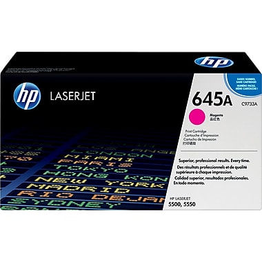 HP 645A (C9733A) Color LaserJet 5500 5550 Magenta Original LaserJet Toner Cartridge (12000 Yield)