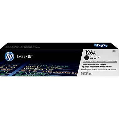 HP 126A (CE310A) Black Original LaserJet Toner Cartridge (1200 Yield)