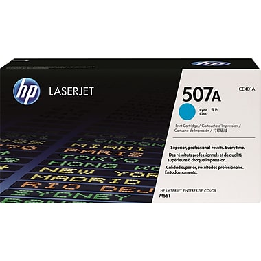 HP 507A (CE401A) Color LaserJet M551 Enterprise 500 MFP M570 M575 M575c Cyan Original LaserJet Toner Cartridge (6000 Yield)