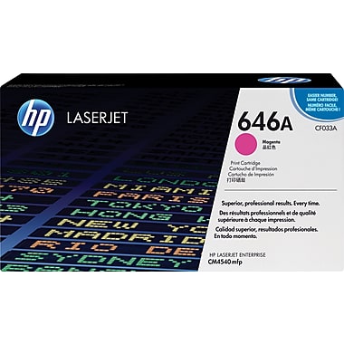 HP 646A (CF033A) Color LaserJet CM4540 MFP Magenta Original LaserJet Toner Cartridge (12500 Yield)