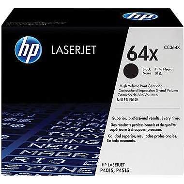 HP 64X (CC364X) LaserJet P4015 P4515 High Yield Black Original LaserJet Toner Cartridge (24000 Yield)