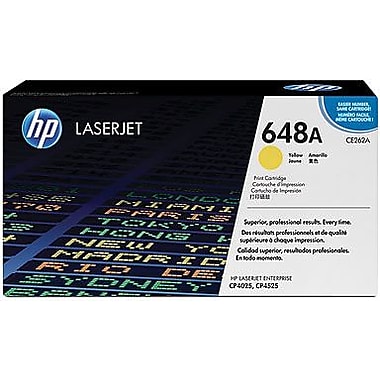 HP 648A (CE262A) Color LaserJet CP4025 CP4525 Yellow Original LaserJet Toner Cartridge (11000 Yield)