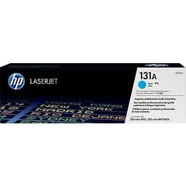 HP 131A (CF211A) LaserJet Pro 200 Color M251 M276 Cyan Original LaserJet Toner Cartridge (1800 Yield)