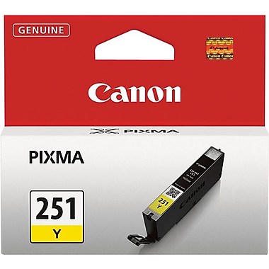 Canon (CLI-251Y) PIXMA iP7220 iP8720 iX6820 iX8720 MG5420 MG5520 MG5620 MG6320 MG6420 MG6620 MG7120 MG7520 MX922 Yellow Ink Tank