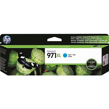 HP 971XL (CN626AM) High Yield Cyan Original Ink Cartridge (6600 Yield)