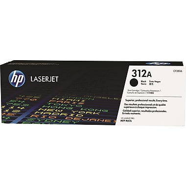 HP 312A (CF380A) Color LaserJet Pro MFP M476 Black Original LaserJet Toner Cartridge (2400 Yield)