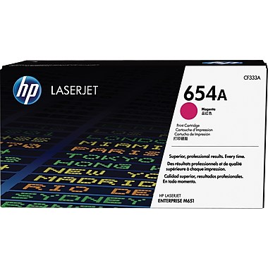HP 654A (CF333A) LaserJet Enterprise M651 Magenta Original LaserJet Toner Cartridge (15000 Yield)
