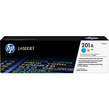 HP 201A (CF401A) Color LaserJet Pro M252 MFP M277 Cyan Original LaserJet Toner Cartridge (1400 Yield)