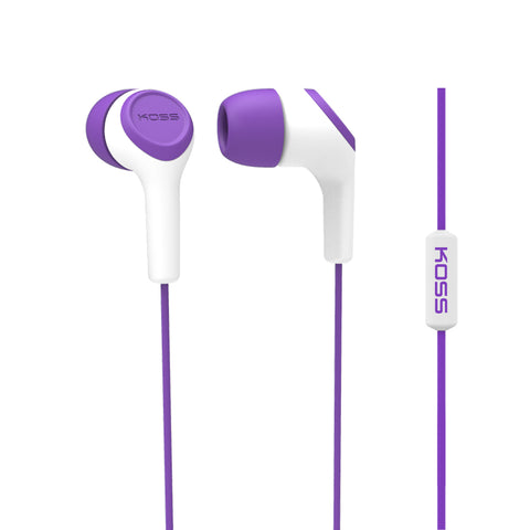 Koss Corporation  InEar Bud with Mic Purple