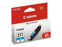 Canon, Inc (CLI-251XLC) High Yield Cyan Ink Tank