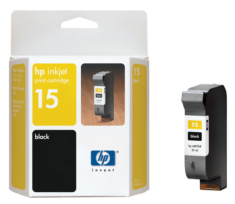 HP 15 (C6615DN) Black Original Ink Cartridge (500 Yield)