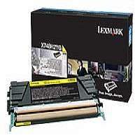 Lexmark High Yield Yellow Toner Cartridge (10000 Yield) (For Use in Model X748)