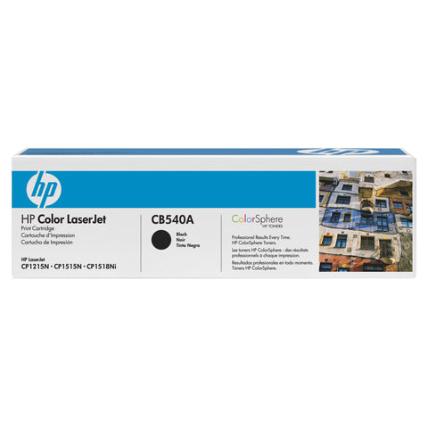 HP HP 125A (CB540A) Black Original LaserJet Toner Cartridge (2200 Yield)