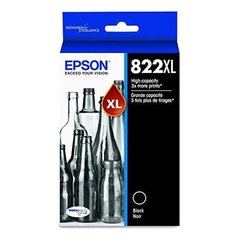 Epson T822XL, Black High-Capacity Ink Cartridge