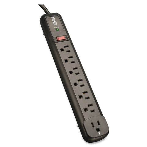 Tripp-Lite SURPRO 7 RTANGL OUTLET 4FT CORD STRIP 540J BLK