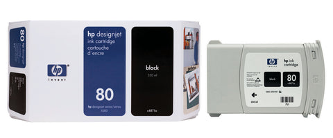 HP 80 (C4871A) Black Original Ink Cartridge (350 ml)