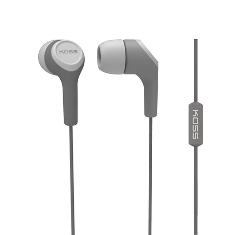 Koss Corporation  InEar Bud with Mic Gray