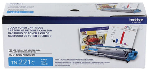 Brother HL-3140CW 3170CDW 3180CDW MFC-9130CW 9330CDW 9340CDW Cyan Toner Cartridge (1400 Yield)