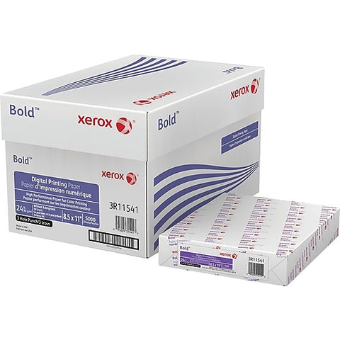 Xerox<sup>&reg;</sup> 8.5 x 11" 3 Hole Punch Bold Digital Printing Paper
