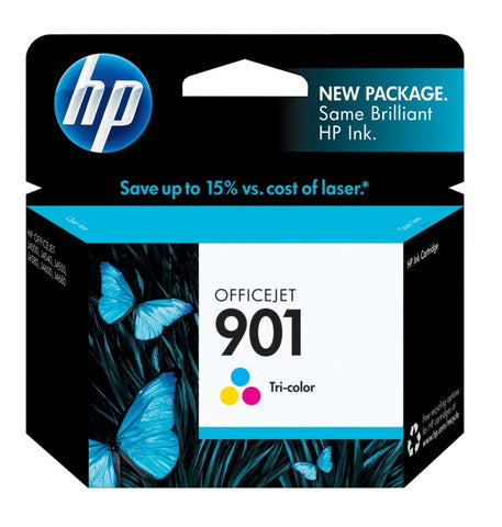 HP 901 (CC656AN) Tri-Color Original Ink Cartridge (360 Yield)